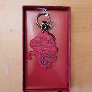 Disney & Coach Minnie Mouse Keychain